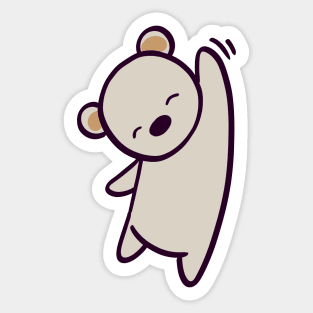 Big Polar Bear Wave Sticker